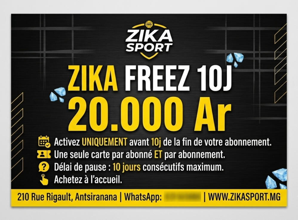 Zika Freeze 10J